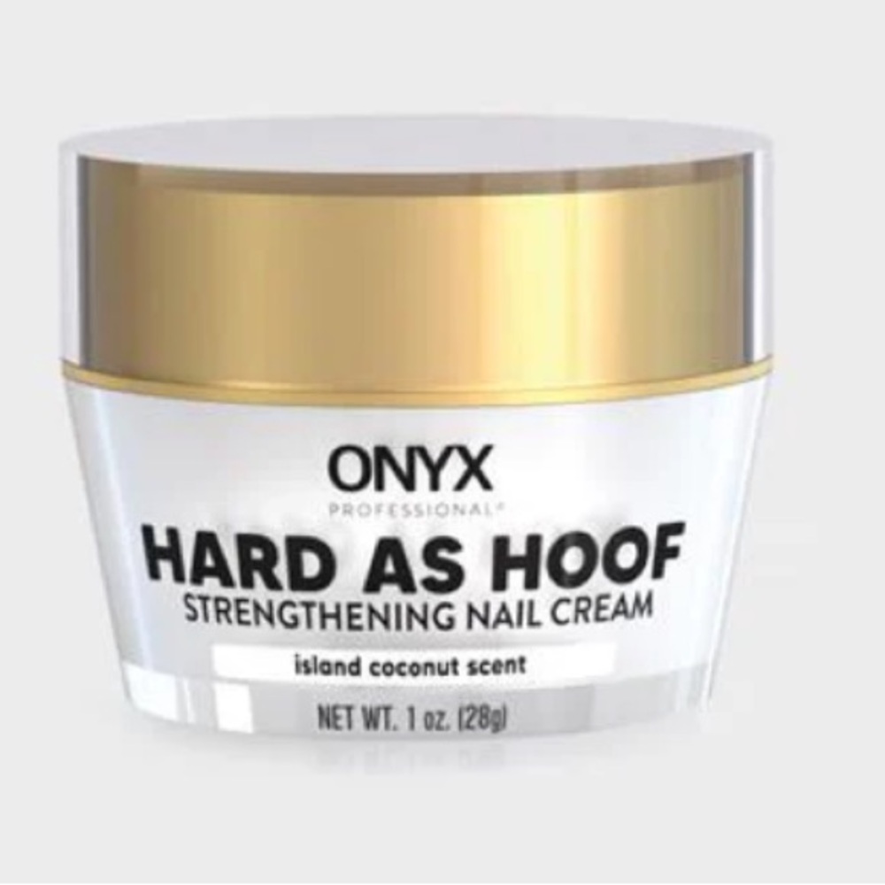 Onyx Hard as Hoof Strengthening. Nail Cream helps stop splits, chopped & cracks